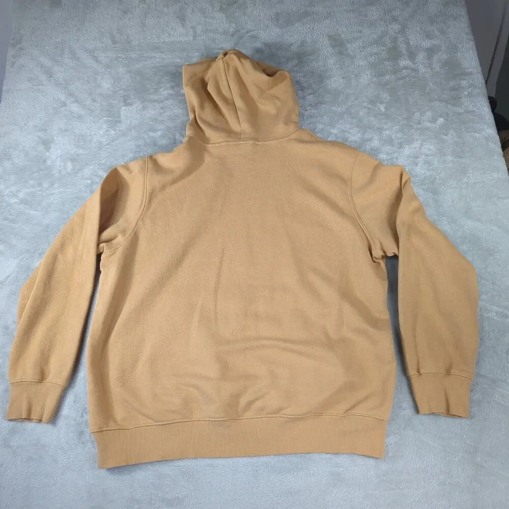 The North Face Men XL Tan Globe Never Stop Exploring Pullover Hoodie Sweatshirt